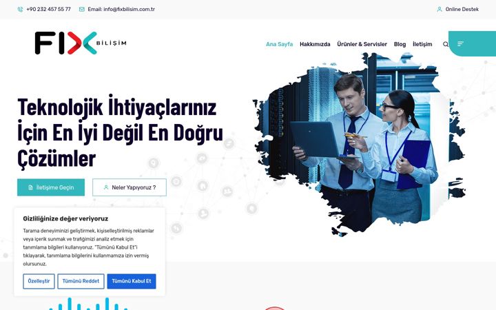 Captură de ecran a fixbilisim.com.tr