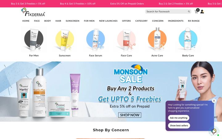 Screenshot of fixderma.com