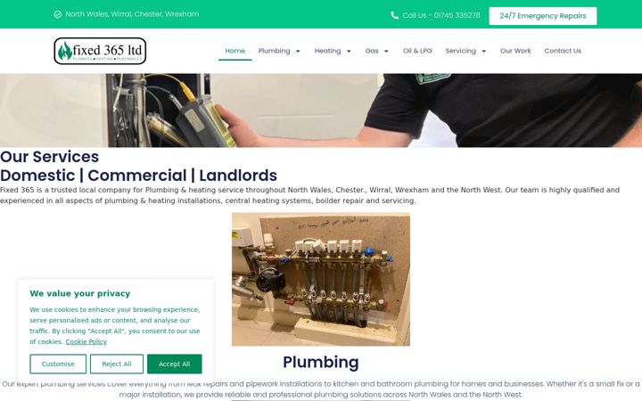 Screenshot of fixed365ltd.co.uk