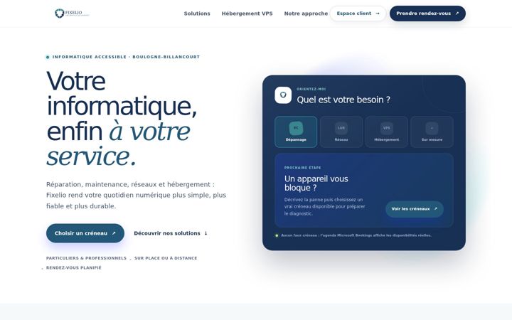 Screenshot of fixelio.fr