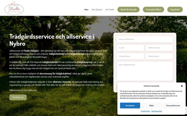 Screenshot of fixellatradgard.se