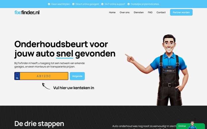 Screenshot of fixfinder.nl