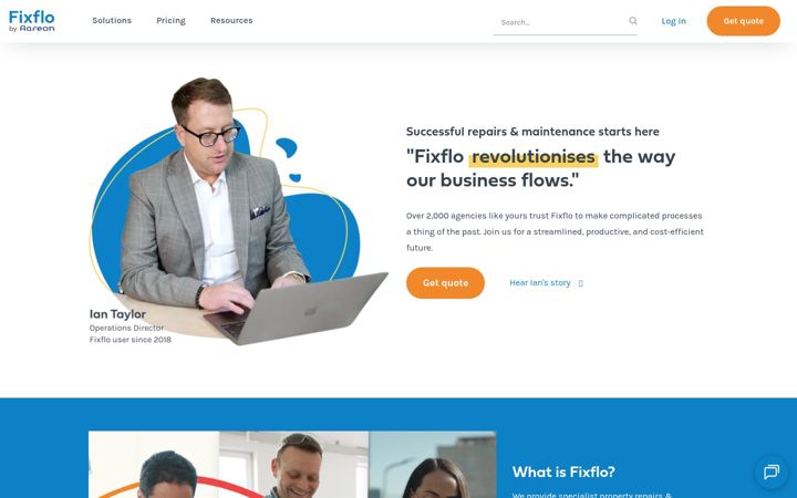 Screenshot of fixflo.com