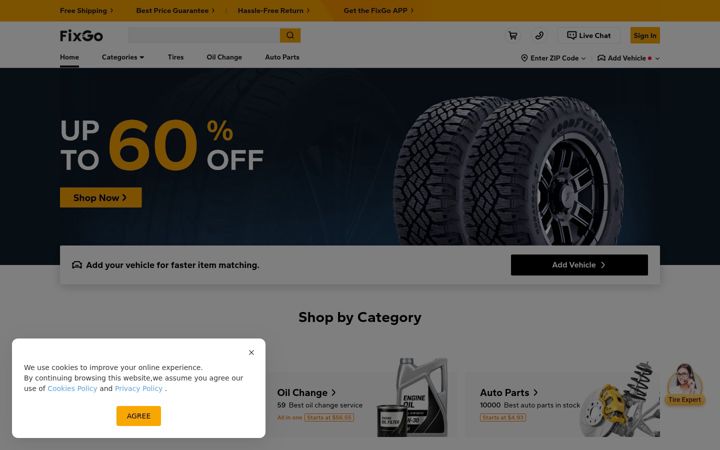 Skærmbillede af fixgo.com