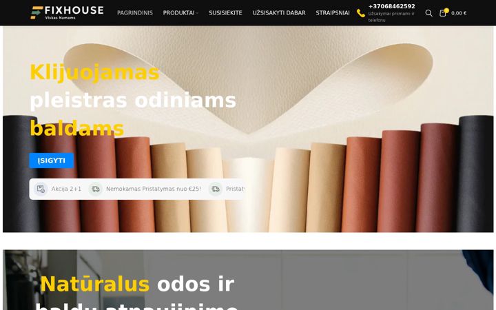 Screenshot von fixhouse.lt