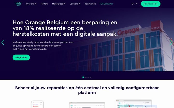 Screenshot of fixico.nl