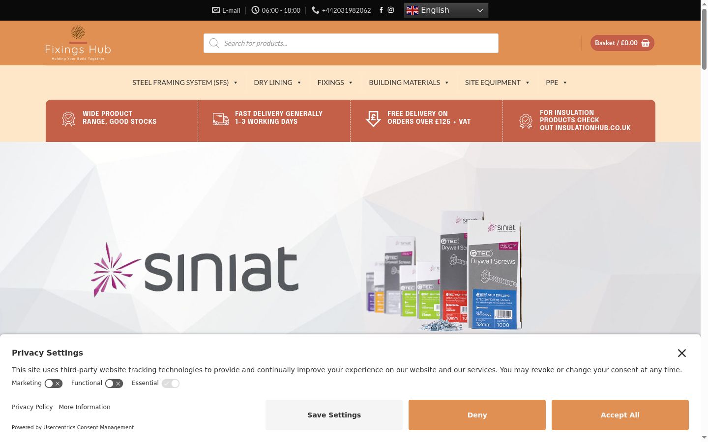 Screenshot tal-banner tal-kunsens muri qabel kwalunkwe interazzjoni