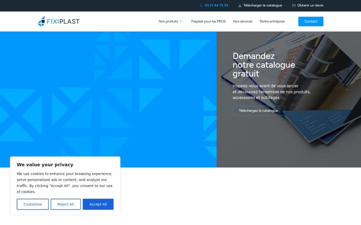 Screenshot of fixiplast.com