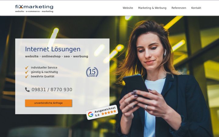 Screenshot of fixmarketing.de