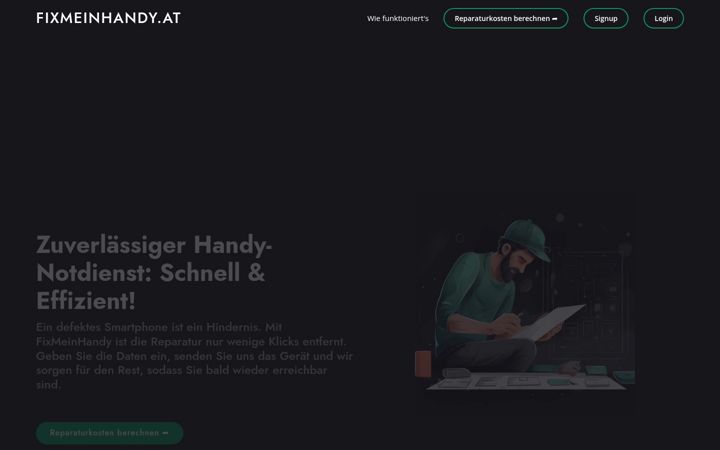 Screenshot of fixmeinhandy.at