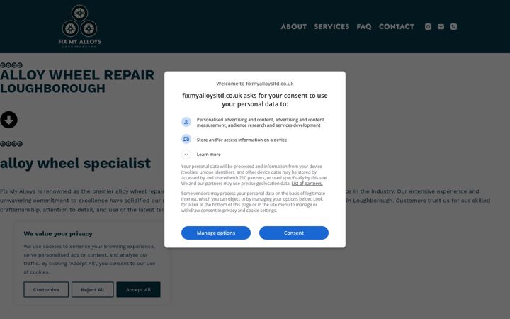 Screenshot of fixmyalloysltd.co.uk