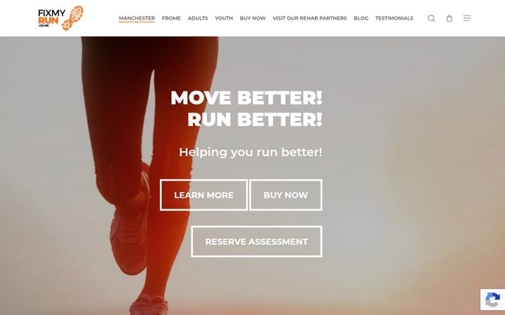 Screenshot of fixmyrun.co.uk