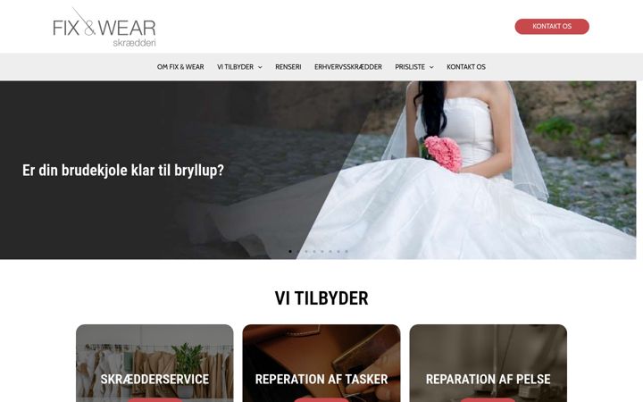 Screenshot of fixnwear.dk