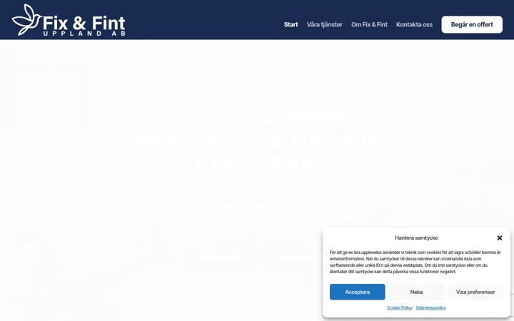 Screenshot of fixochfint.nu