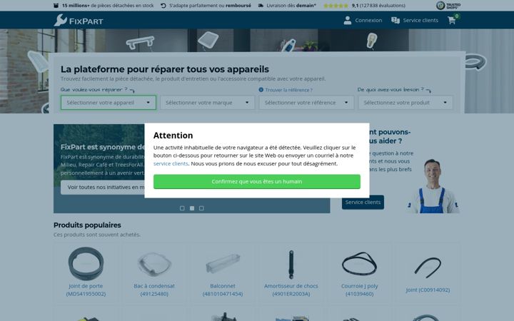 Screenshot of fixpart.fr