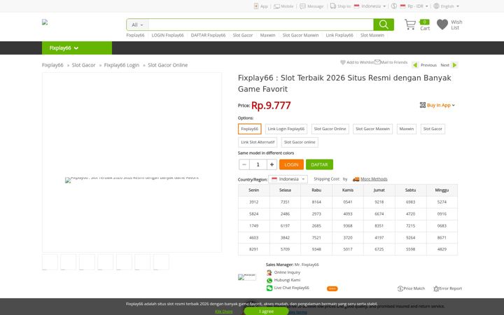 Screenshot of fixplay66.com