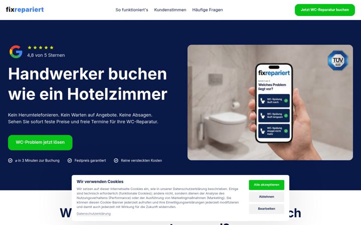 Screenshot of fixrepariert.de