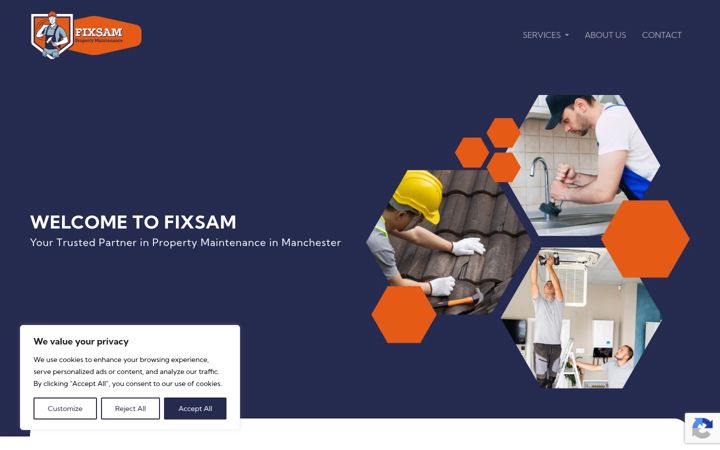 Screenshot of fixsam.co.uk