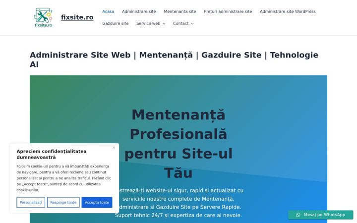 Screenshot of fixsite.ro