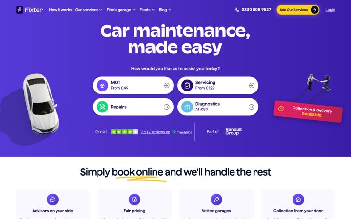 Zrzut ekranu fixter.co.uk