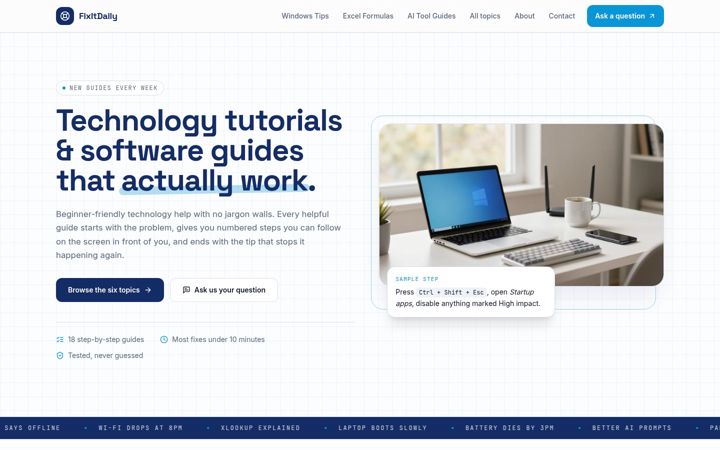 Screenshot of fixtime.site