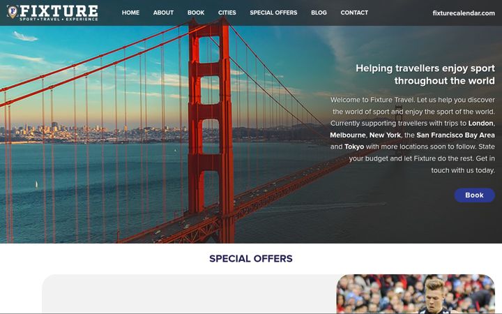 Screenshot of fixturetravel.com