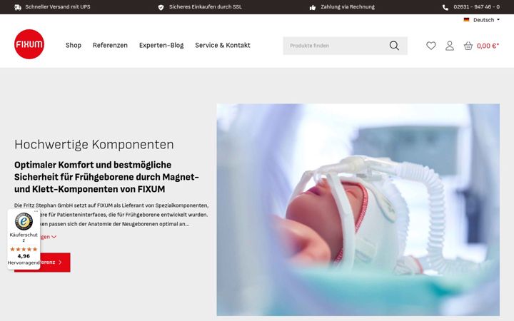 Screenshot of fixum.de