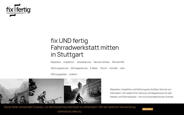 Screenshot of fixundfertigbikes.de