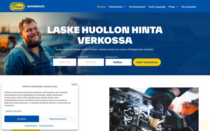 Screenshot of fixuscenter.fi