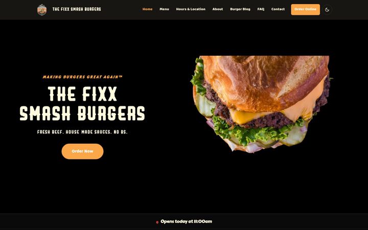 Screenshot of fixxyourhunger.com
