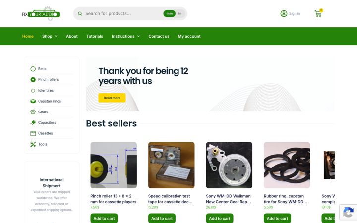 Screenshot of fixyouraudio.com