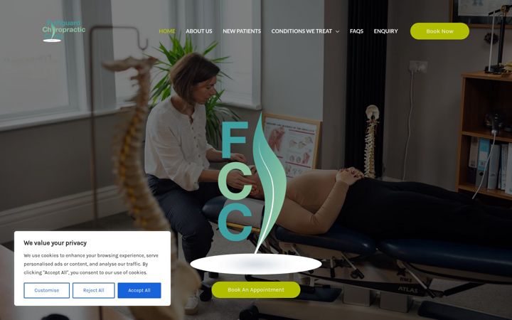 Screenshot of fixyourback.co.uk