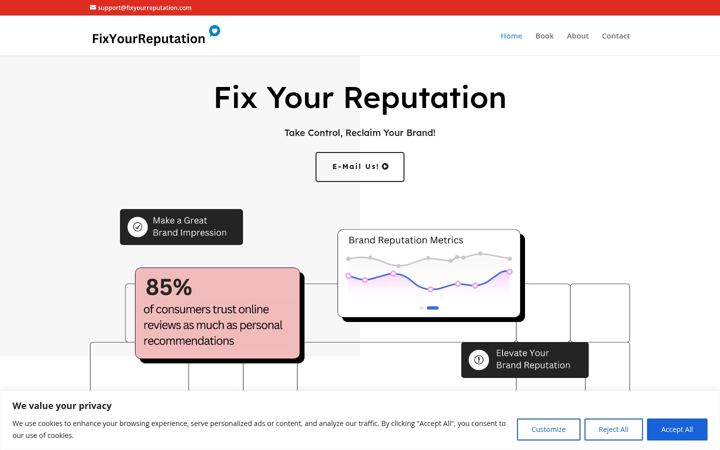 Screenshot of fixyourreputation.com