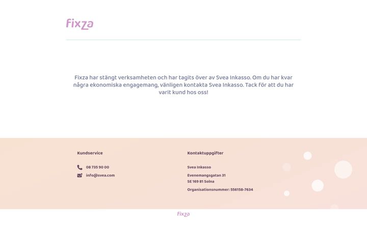 Screenshot of fixza.se