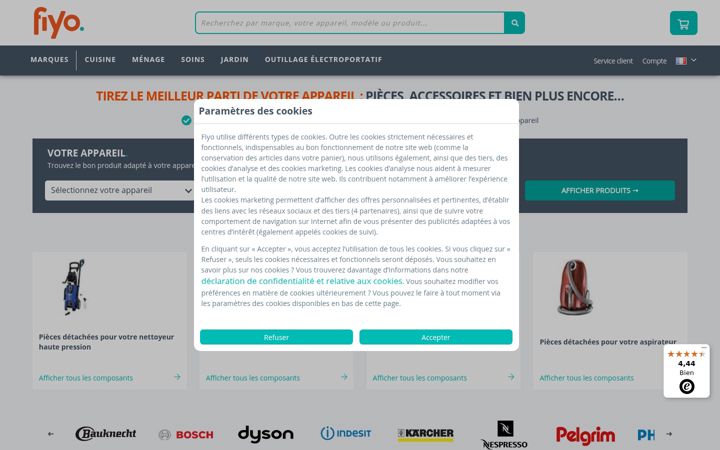Screenshot of fiyo.fr