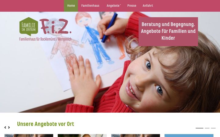 Screenshot of fiz-familienhaus.de