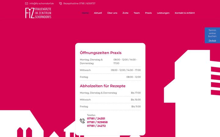 Screenshot of fiz-schorndorf.de