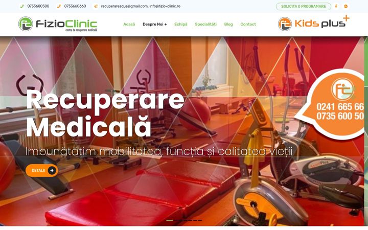 Screenshot of fizio-clinic.ro