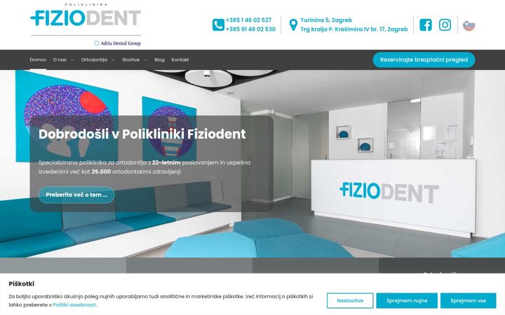 Screenshot του fiziodent.si