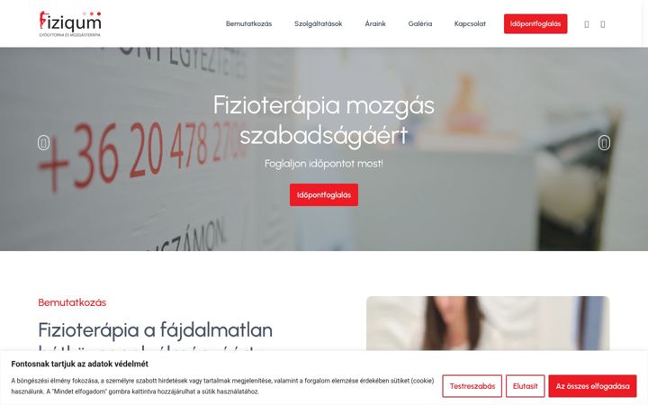 Screenshot of fiziqumgyogytorna.hu