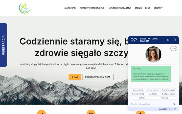 Screenshot of fizjo-logic.com.pl