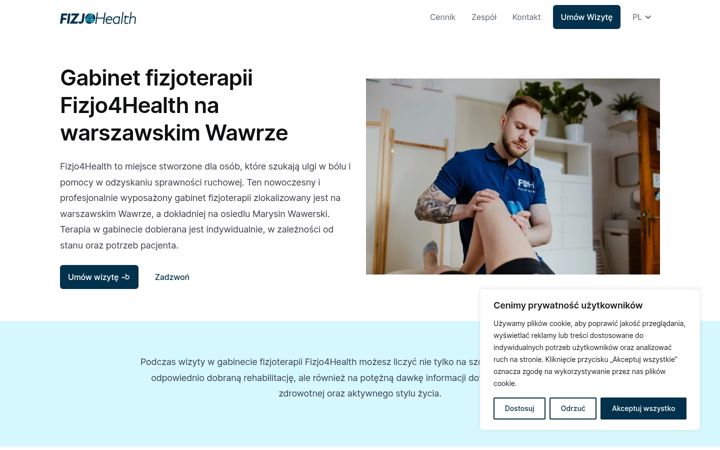 Screenshot of fizjo4health.pl