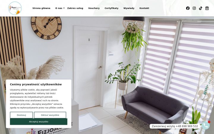 Screenshot of fizjoactiveplock.pl