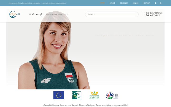 Screenshot of fizjoart.krakow.pl