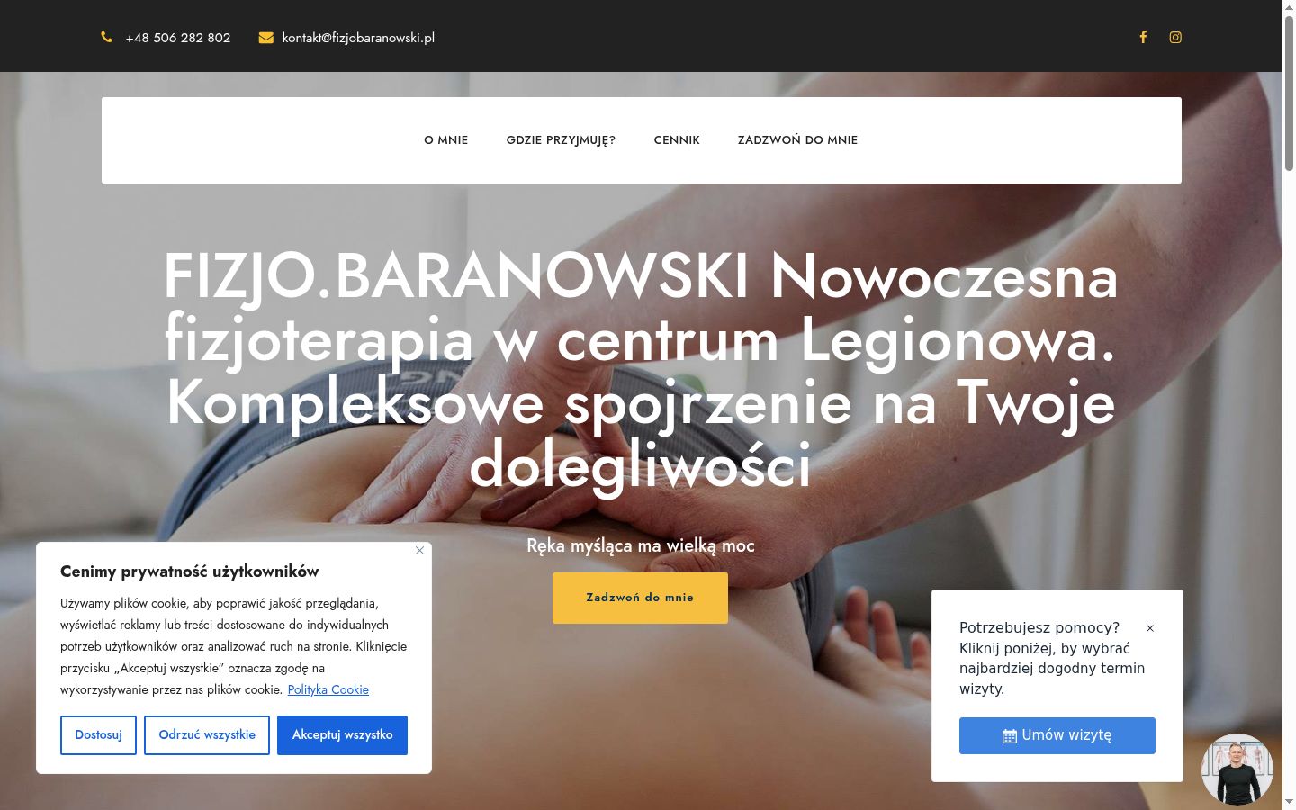 Screenshot tal-banner tal-kunsens muri qabel kwalunkwe interazzjoni