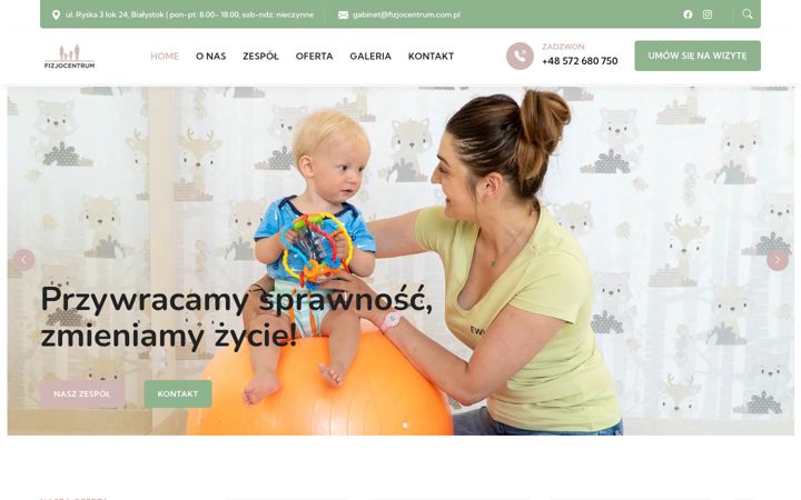 Screenshot of fizjocentrum.com.pl