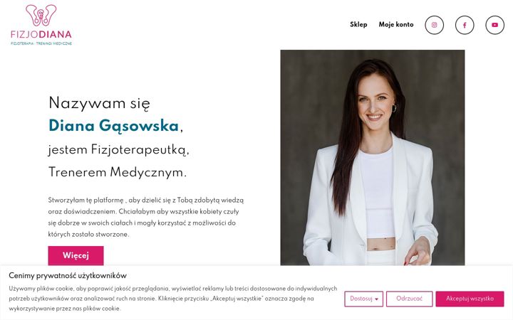 Screenshot of fizjodiana.pl