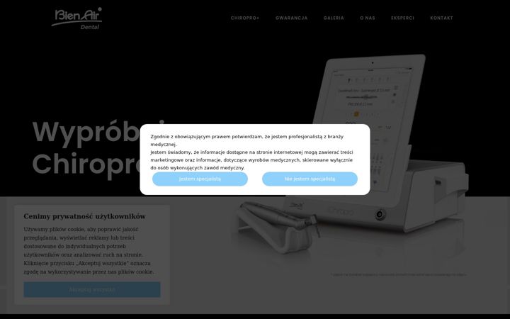 Screenshot of fizjodyspenser.pl