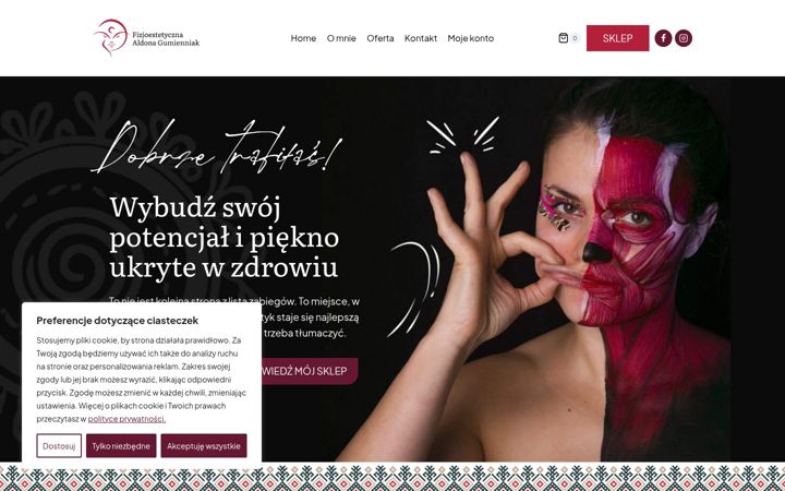 Screenshot of fizjoestetyczna.pl