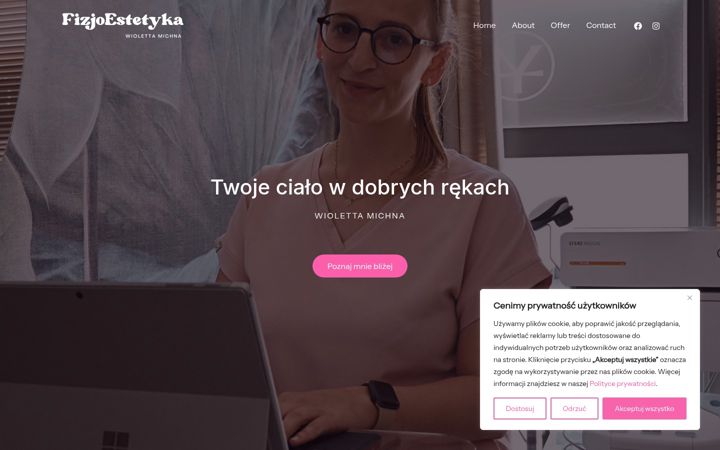 Screenshot of fizjoestetyka.wroclaw.pl